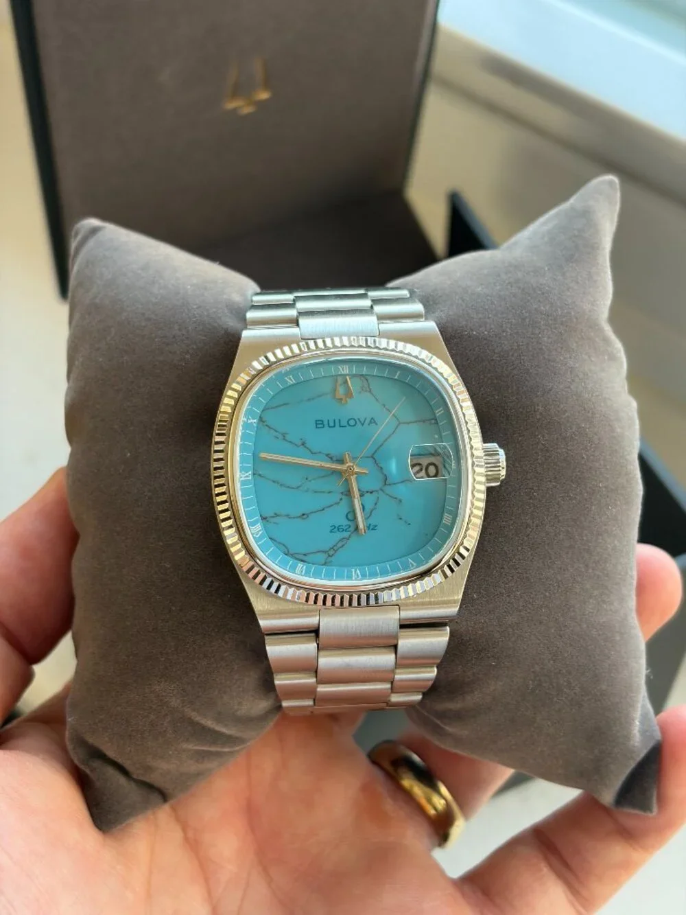 Bulova x Complecto Super Seville Turquoise Stone Dial Precisionist 37.5mm 96B455